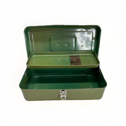 Vintage green metal tackle - vintage,